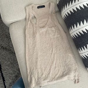 Tan dress down/ free up shirt